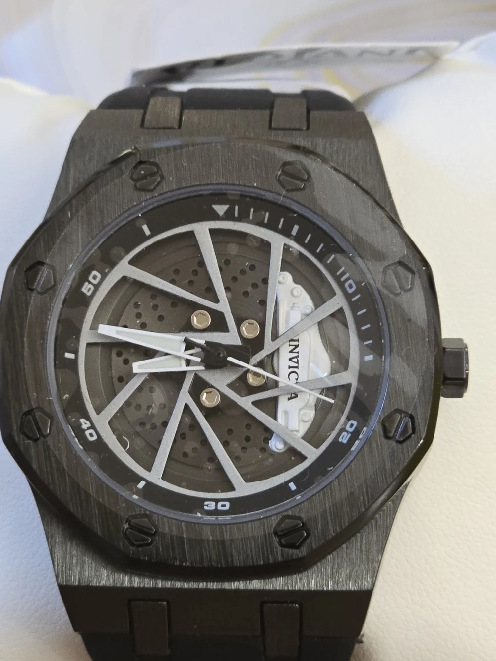 Invicta Pro Diver 15000 Black Titanium Watch with Black & Silver Dial#prodiver